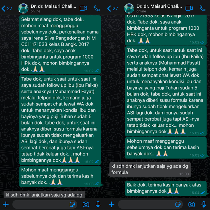Diskusi dengan Dosen Pembimbing